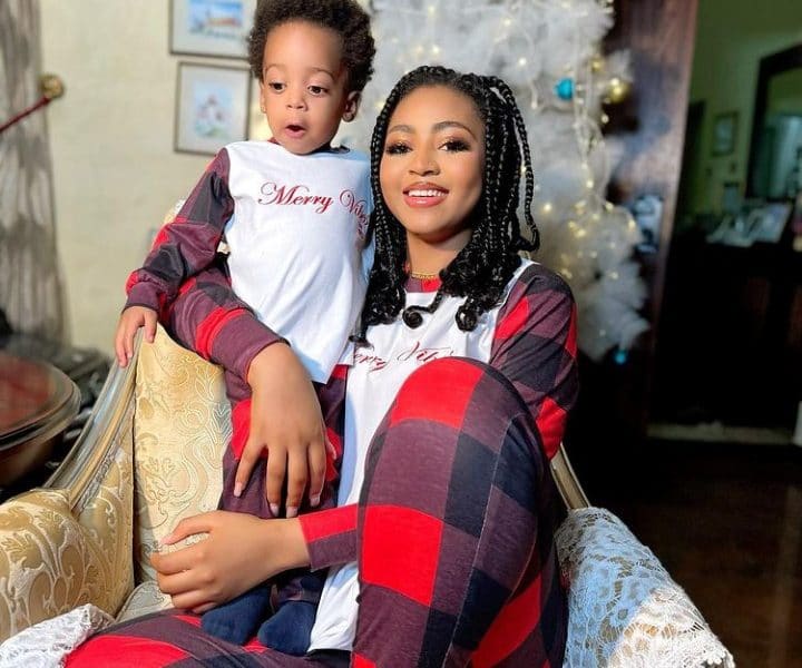 Regina Daniels Gets $50,000 As Christmas Gift From Husband, Ned Nwoko, Share Photos With Son, Munir