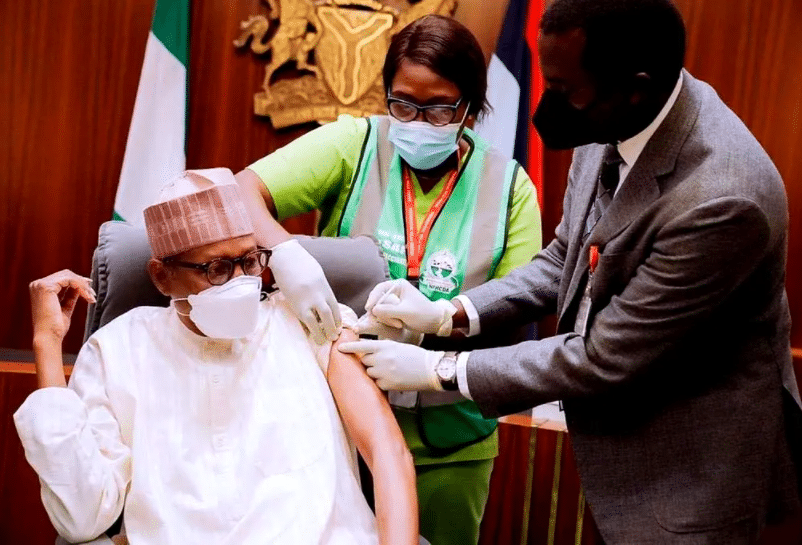 Buhari Receives COVID-19 Booster Vaccine [Photos]