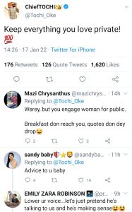 ‘Them Don Serve You Breakfast’ – Nigerians Drag BBNaija Housemate For Motivational Quote After Failed Relationship