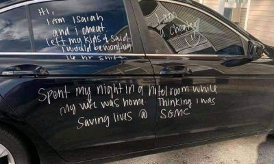 Wife Caught Husband Cheating, Did This To His Car (Photos)