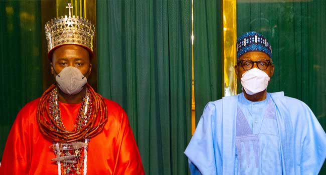 Olu Of Warri Visits Buhari In Aso Rock