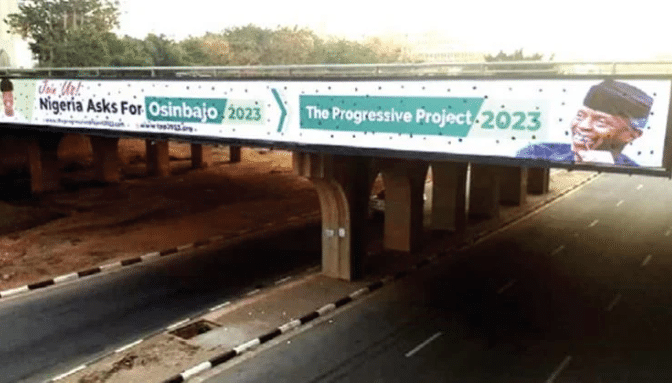Osinbajo’s Presidential Campaign Billboard Emerges In Abuja