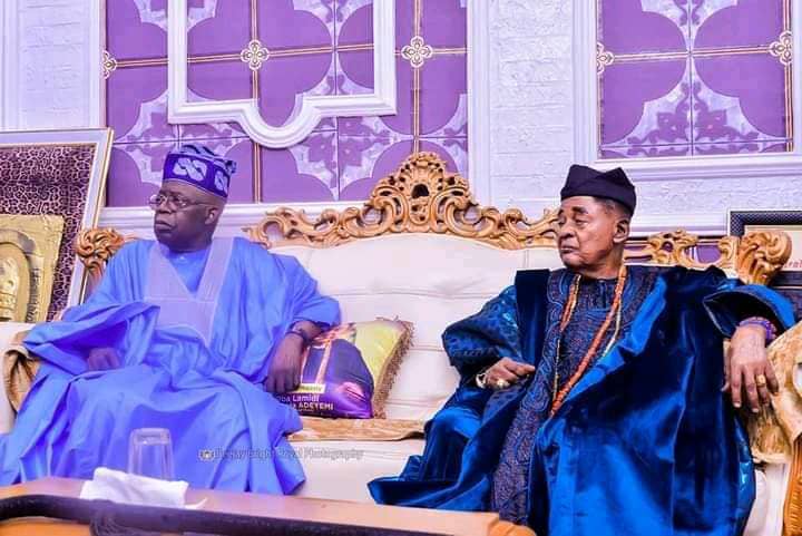 2023 Presidency: Tinubu Storms Oyo, Visits Alaafin, Olubadan-Designate (Photos)