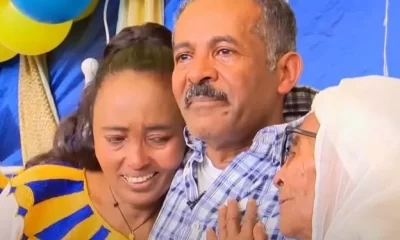 Mussie Kahsay Tesfagergis' mother, Zenebech, asked for help on an Ethiopian television station.