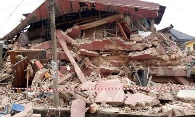 JUST IN: Another Building Collapses In Lagos
