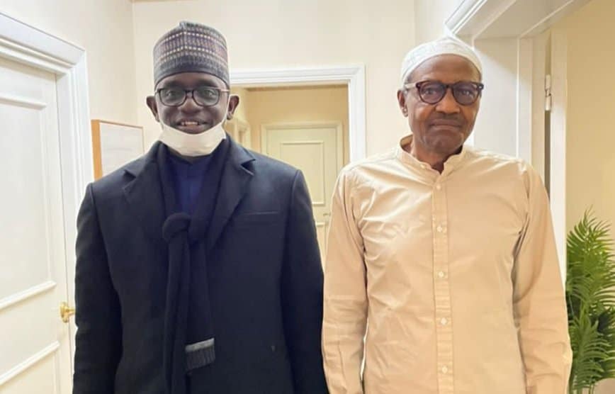 APC: Buni Visits Buhari In London (Photos)