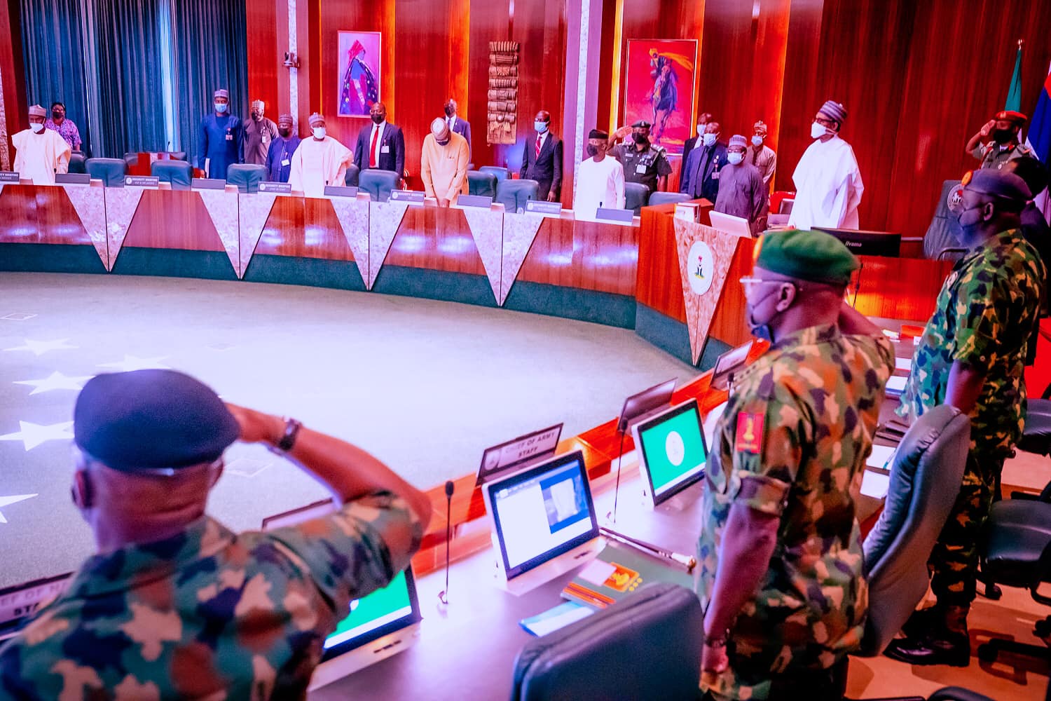 2023 Election: Buhari Presides Over National Security Council Meeting