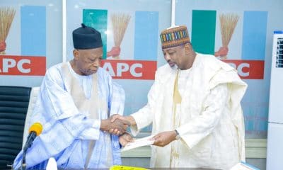 APC: Adamu Isssues Certificate Of Return To Newly Elected NWC Members [Photos]