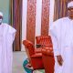 Buhari Meets Tambuwal Behind Closed Doors In Aso Rock