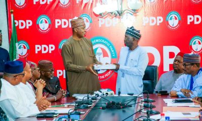 Full Text Of The Speech By Saraki As PDP National Reconciliation Committee Submits Report