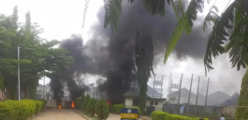 JUST IN: Tension In Abuja As Okada Riders Set Houses Ablaze Over Colleagues’ Death