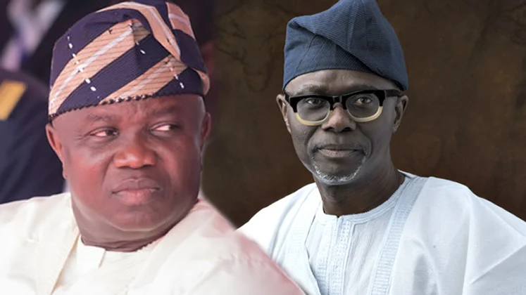 Akinwunmi Ambode and Babajide Sanwo-Olu .