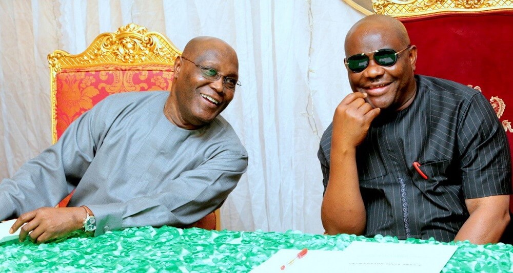 Atiku Reacts As Oyo PDP Supporters Shout His Name During Wike's Speech At G5 Rally