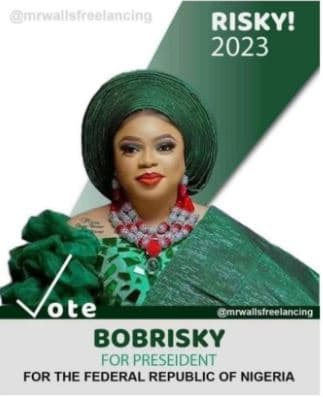 Bobrisky declares intention to run for President in 2023