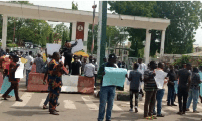 Protesters Storm N/Assembly, Demands Annulment Of Tinubu's Victory
