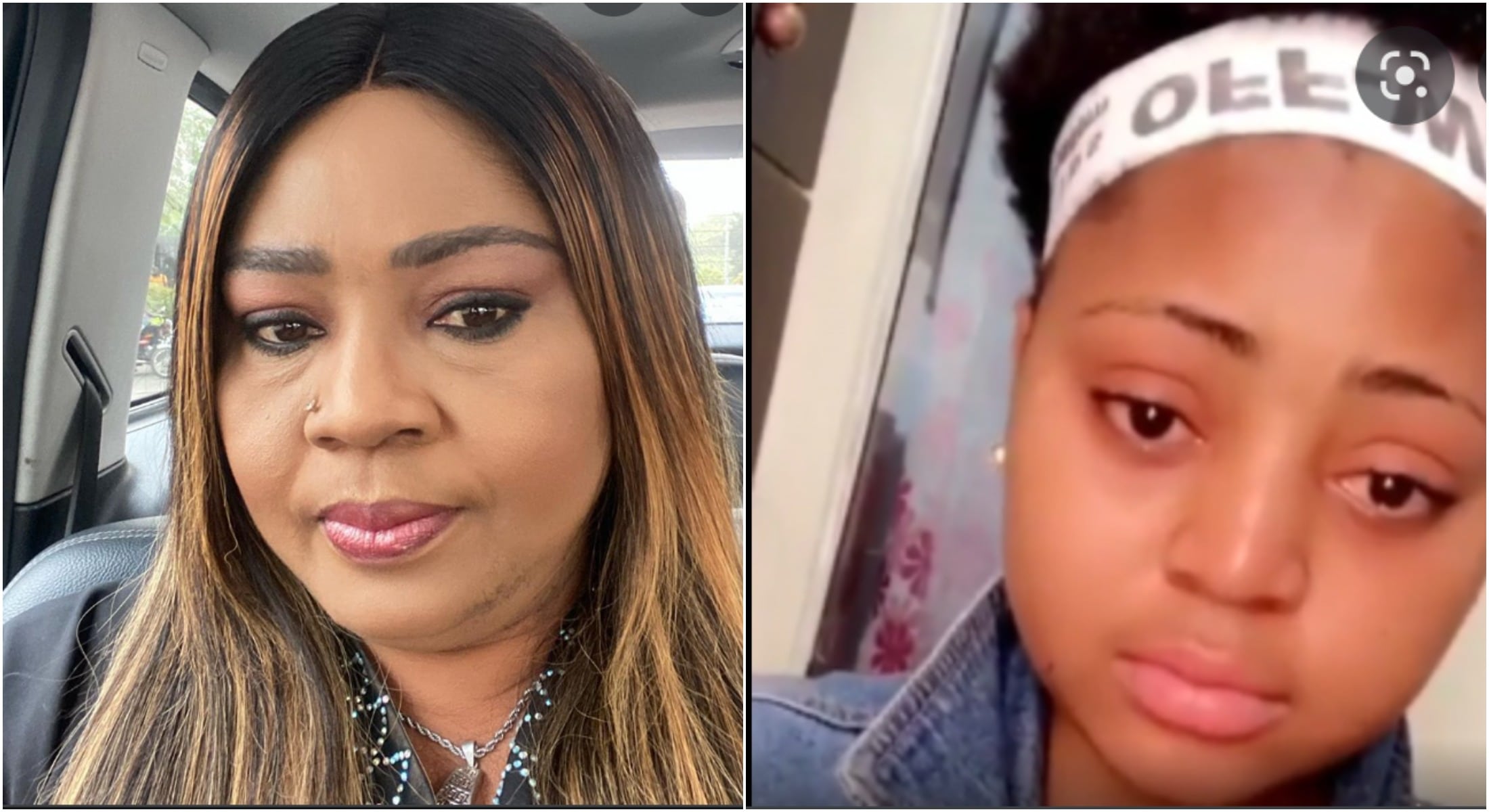 Regina Daniels and mom