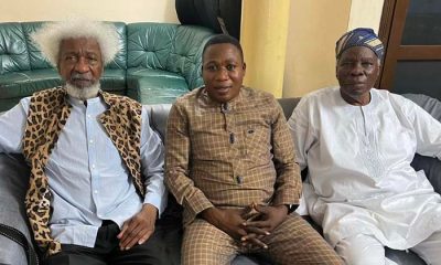 Reactions As Soyinka Visit Sunday Igboho In Benin Republic