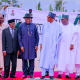 Photo News: Buhari, Jonathan, APC Chairman Meets In Abuja