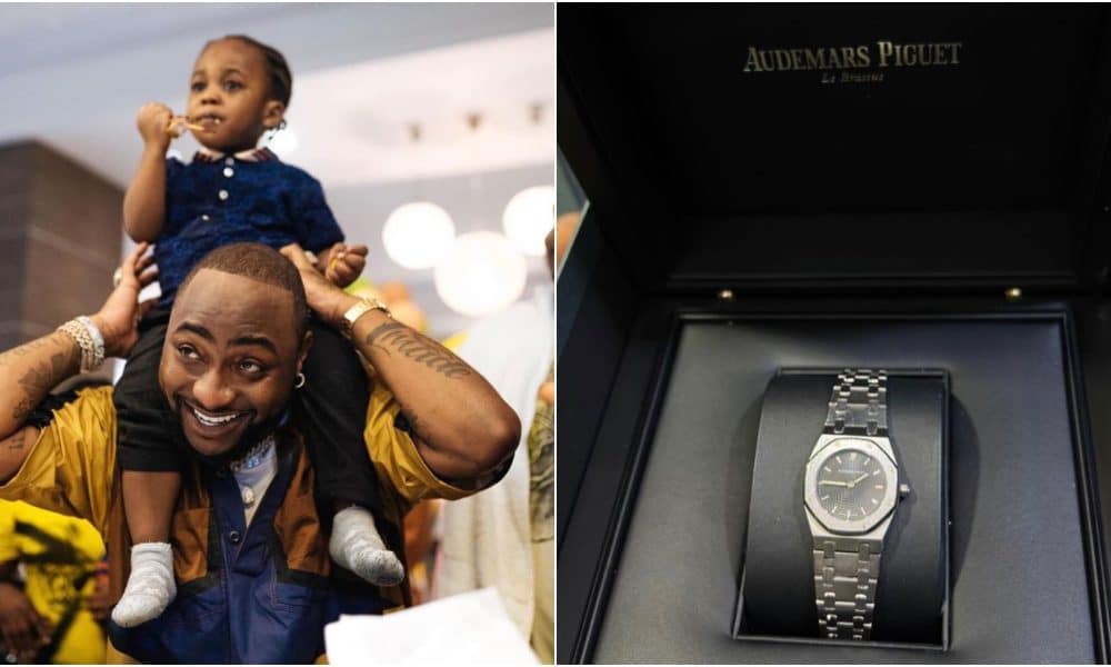 Davido and son