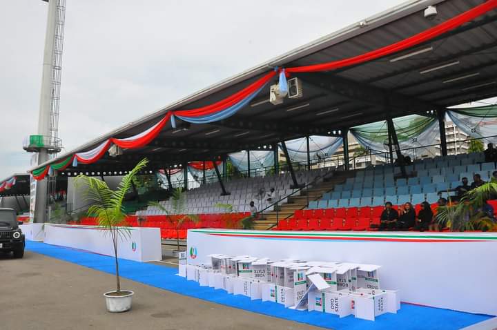 2023: See Pictures From The Venue Of The APC Presidential Primary Election In Abuja