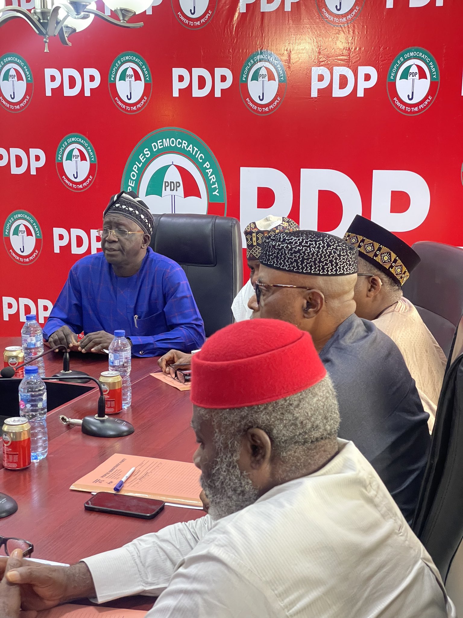 2023: Photos And Faces From The PDP Meeting Held To Choose Atiku's Running Mate