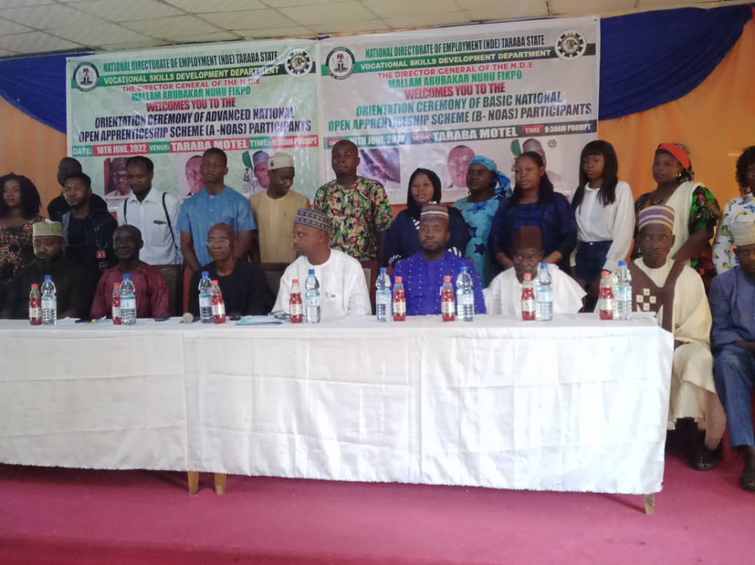 NDE Begins Training Of 480 Youths On Entrepreneurship Skills In Taraba