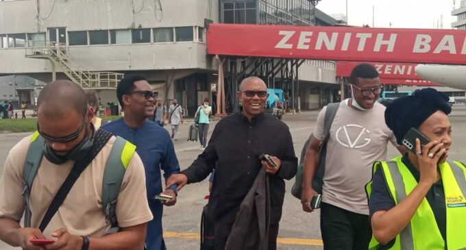 2023 Presidency: Peter Obi Returns To Nigeria From Egypt [Video]