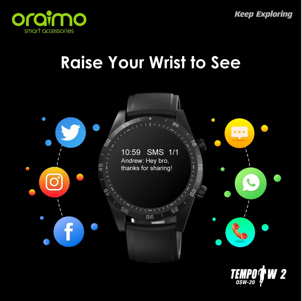Oraimo Watch ES. / Amoled Display/ Always on Display - YouTube