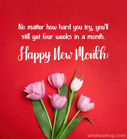 Happy New Month Messages, Wishes, Prayers