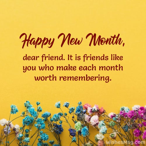 Happy New Month Messages, Wishes, Prayers