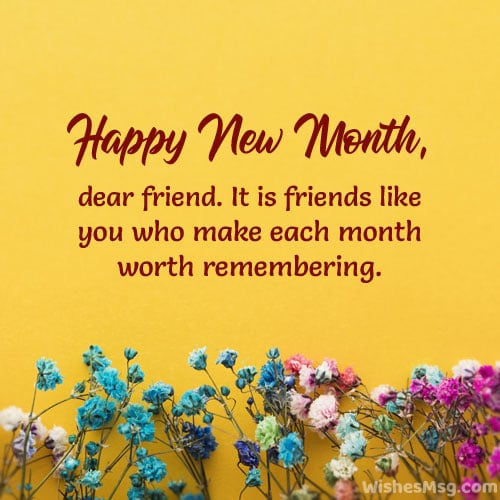  Happy New Month Messages, Wishes, Prayers