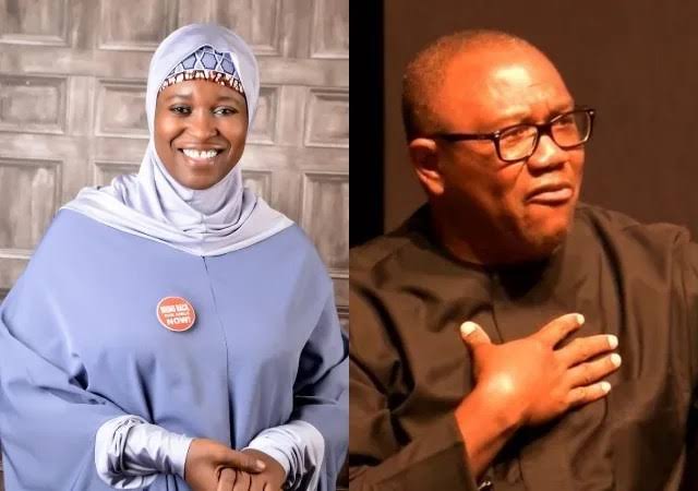 How Peter Obi Celebrated Aisha Yesufu On Her 50th Birthday