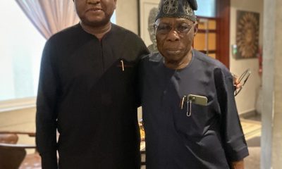 2023: Kingsley Moghalu Visits Obasanjo In Abeokuta (Photo)