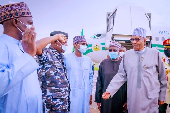 Buhari Returns To Abuja After Visit To Portugal (Photos)