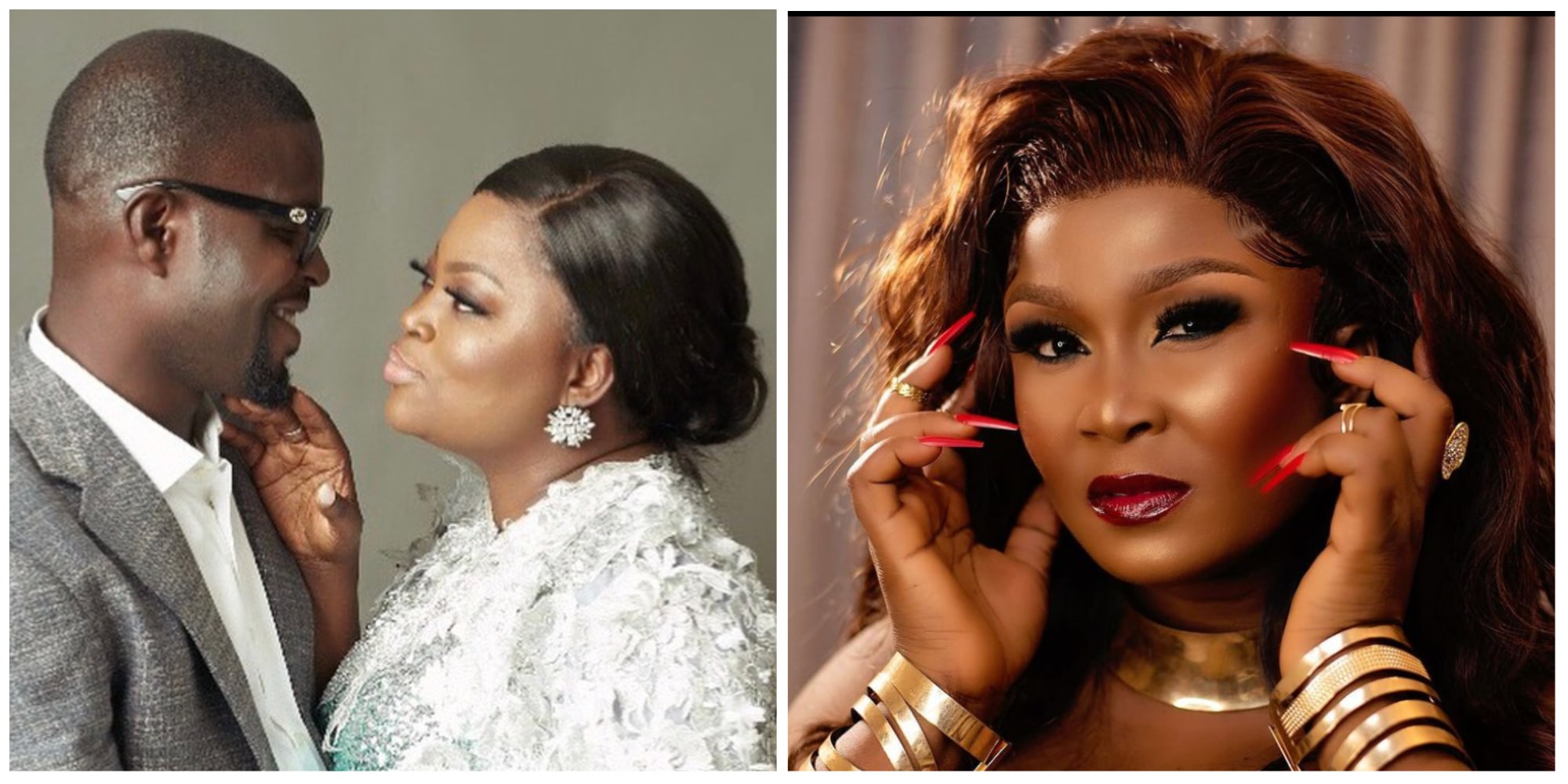 Funke Akindele and Ruth Eze