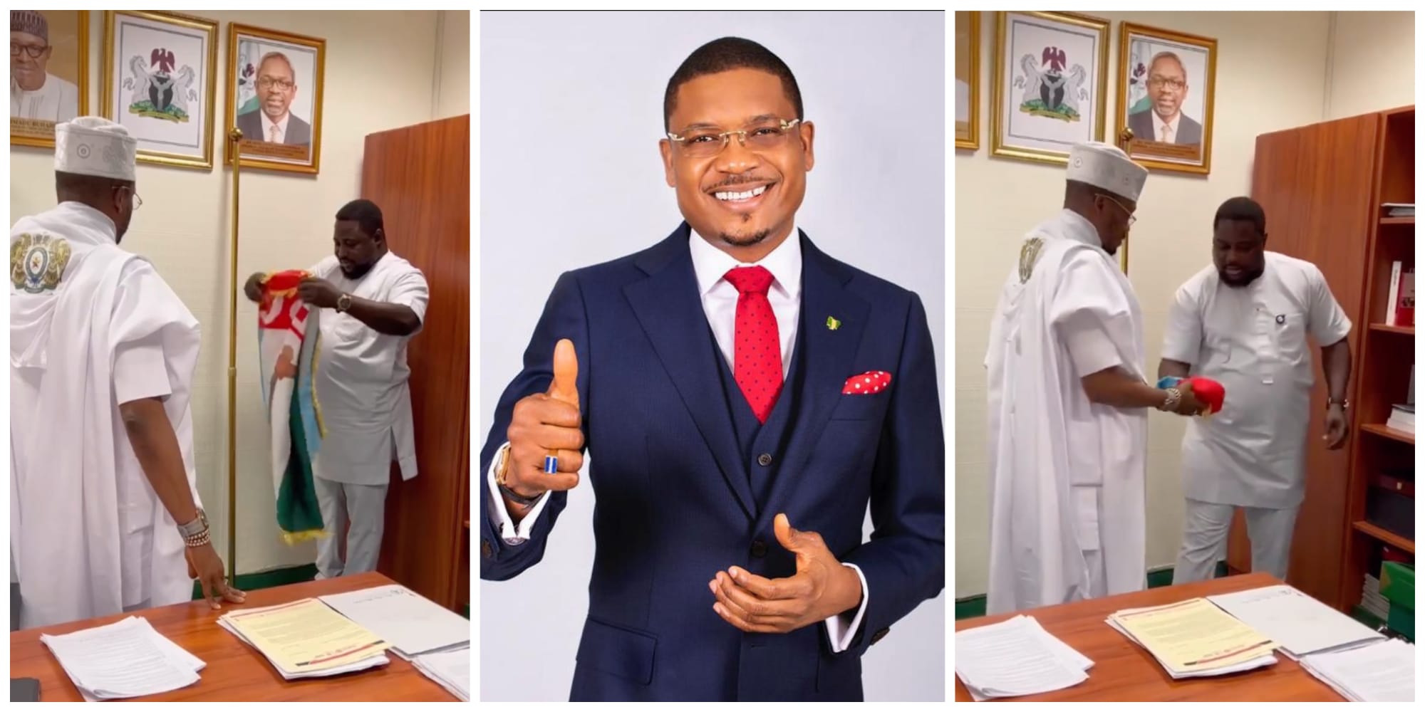 ‘It’s Time For Fresh Beginning’ – Shina Peller Removes APC Flag From His Office After Dumping The Party