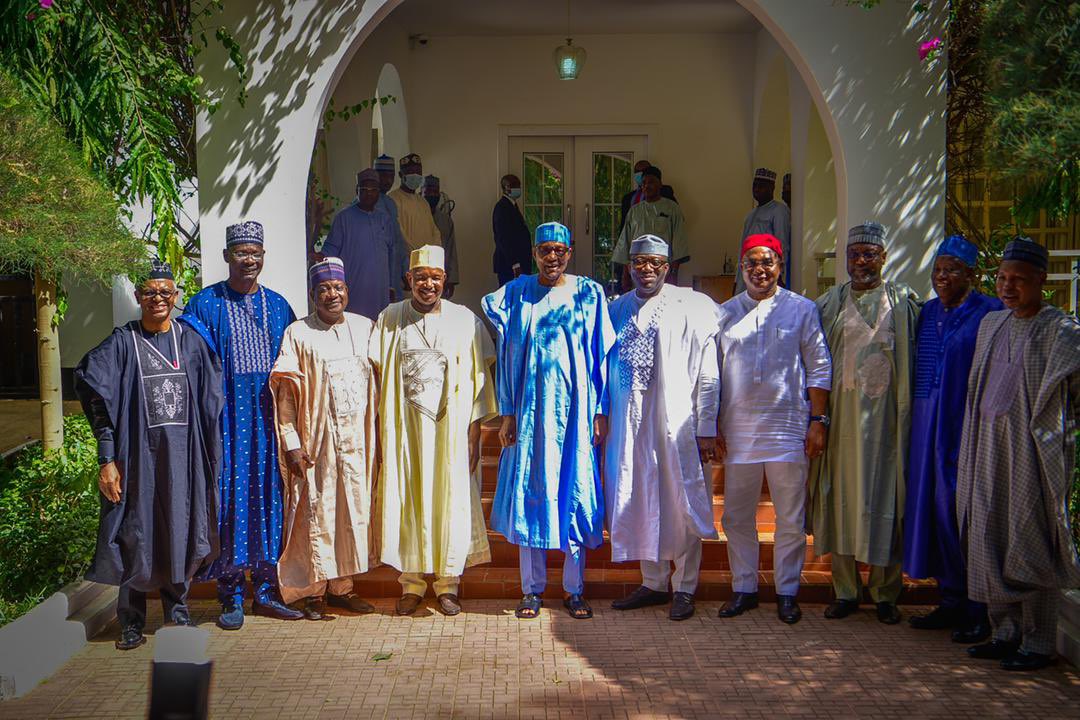 Buhari Tells APC Governors Why Tinubu Announced Shettima In Daura