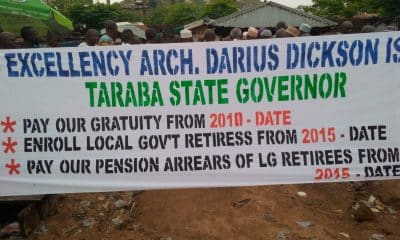 Angry Taraba Pensioners Protest Non-payment Of Entitlements By Gov. Ishaku