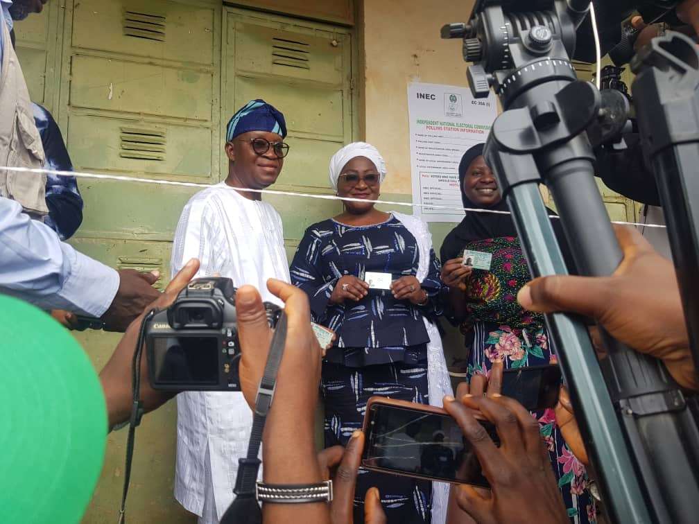 #OsunDecides2022: APC Candidate, Oyetola, Wife Cast Their Votes - [Video]