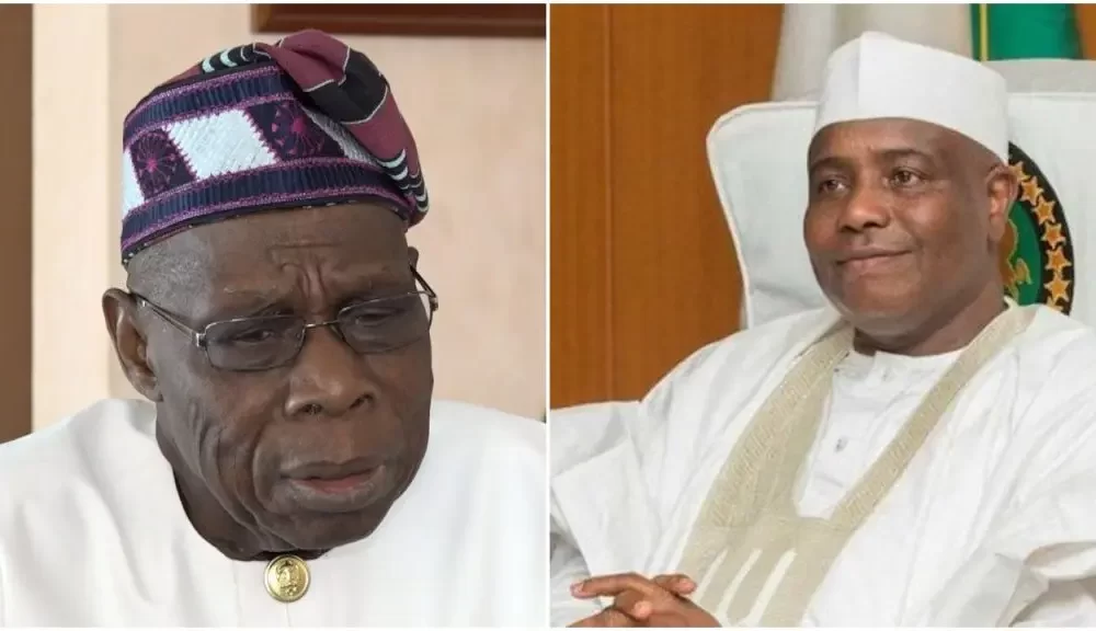 Tambuwal Meets Ex-President Obasanjo Behind Closed Doors