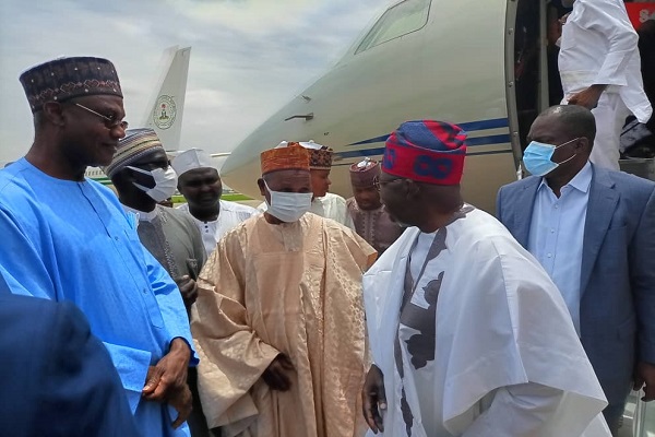 BREAKING: Buhari Meets Tinubu, Masari Behind Closed Door