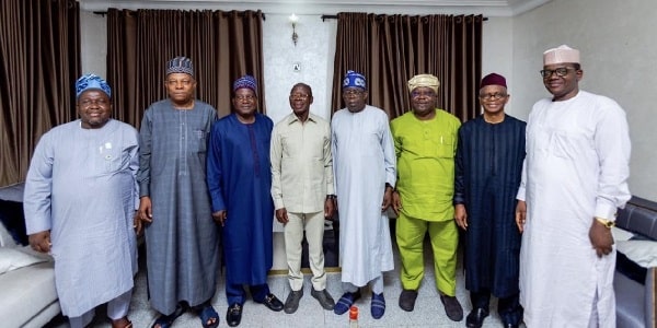 2023: Tinubu, Shettima Meet El-Rufai, Matawalle, Oshiomhole, Others