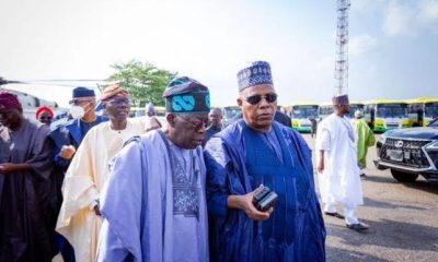 BREAKING: Tinubu, Shettima Arrive Eagle Square For Inauguration