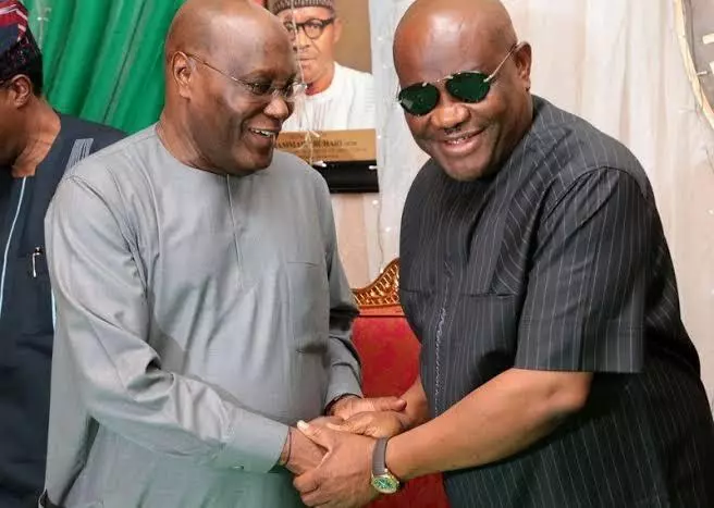 Atiku Abubakar with Nyesom Wike