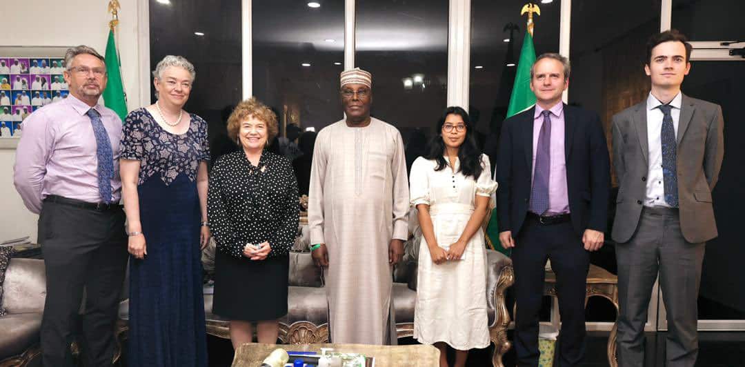 2023: Atiku Meets British High Commissioner To Nigeria, Laing, Makes Request