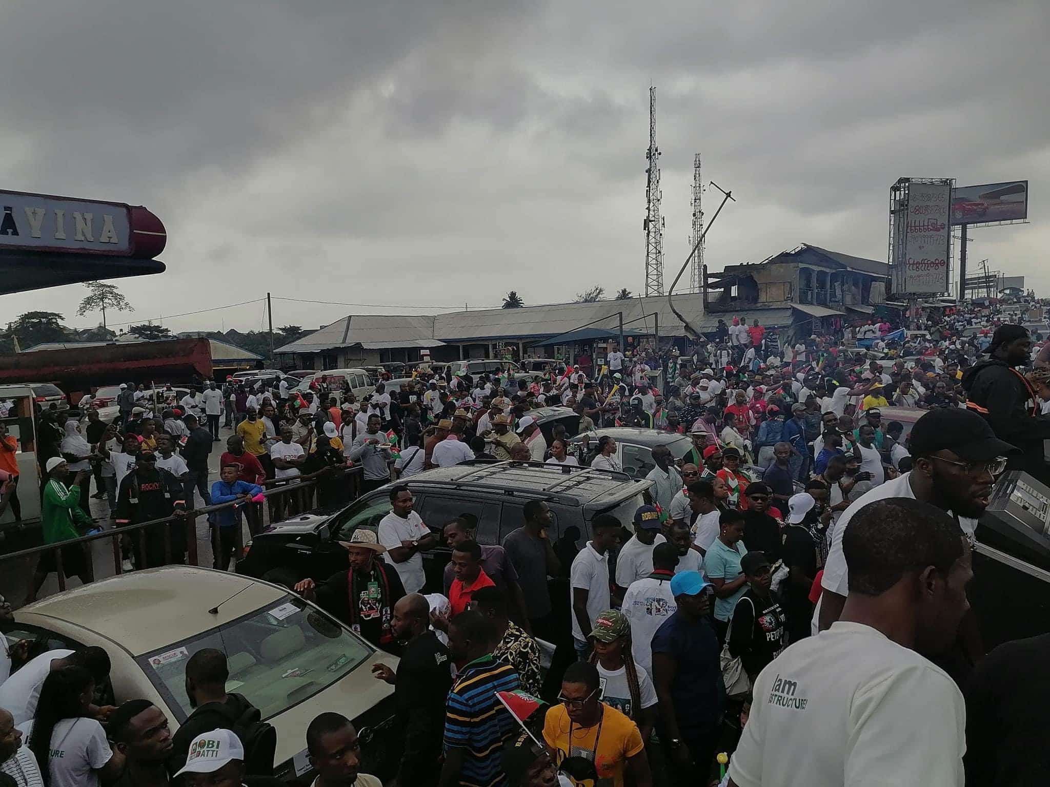 Peter Obi Reacts As Supporters Defy Rain To Stage 2-Million Man March In Port Harcourt (Photos And Video)