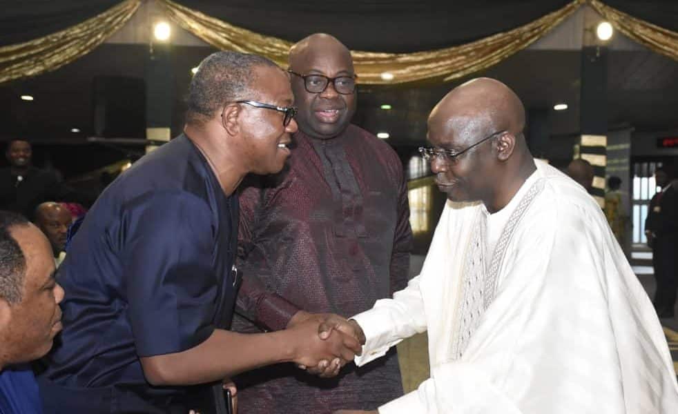 Video: Peter Obi Visits APC Chieftain, Pastor Tunde Bakare's Church