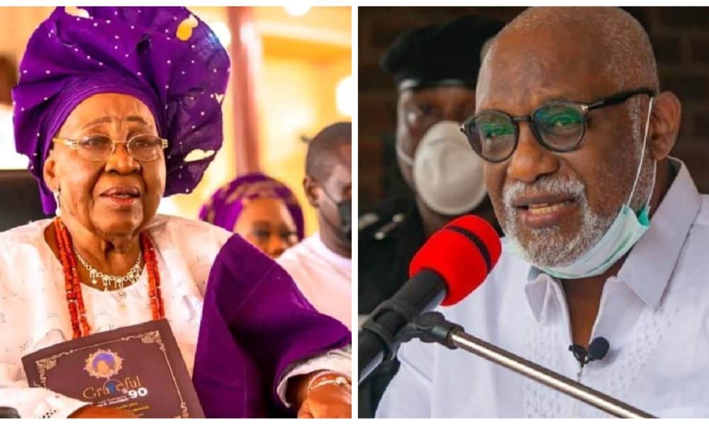 Just In: Ondo Gov, Akeredolu Loses Mother