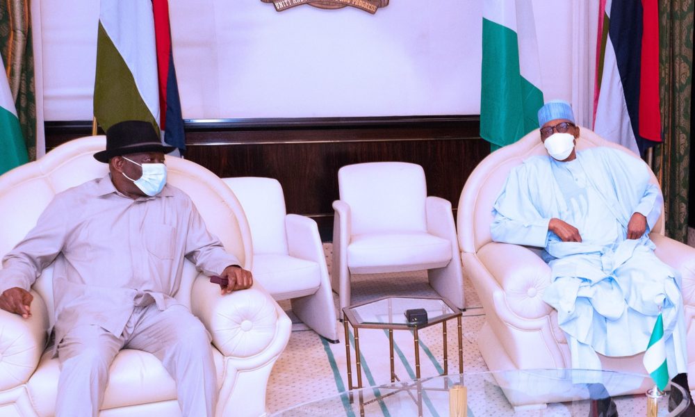 Jonathan Visits Buhari In Aso Rock (Here Is What They Discussed)