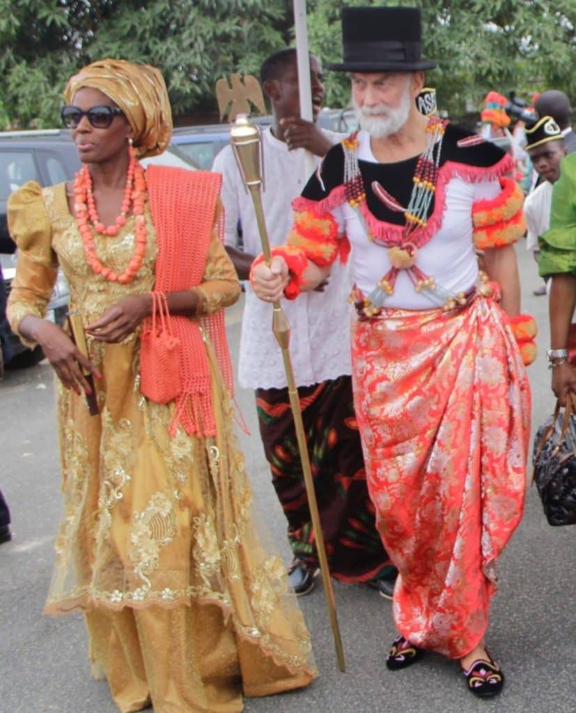 Prince Michael of Kent dressed up in Efik attire when he visited Calabar in 2017